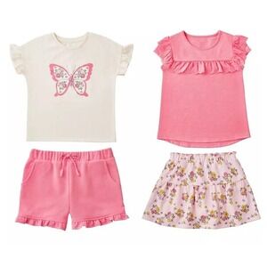 NEW Member's Mark 4 Piece Girls Playwear Set 18 Months